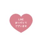 ⏹⬛LINEハート⬛[1❶]ピンク（個別スタンプ：7）