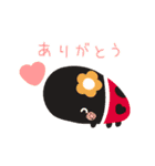 poco a poco ゆるい虫のスタンプ（個別スタンプ：6）