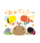 poco a poco ゆるい虫のスタンプ（個別スタンプ：32）