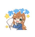 毎日使えるゴルフ女子スタンプ(ポニテ娘)（個別スタンプ：8）