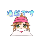 毎日使えるゴルフ女子スタンプ(ポニテ娘)（個別スタンプ：17）