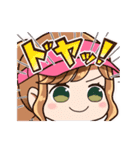 毎日使えるゴルフ女子スタンプ(ポニテ娘)（個別スタンプ：27）