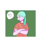 tシャツガールだよ（個別スタンプ：9）