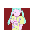 tシャツガールだよ（個別スタンプ：21）