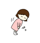 毎日使えるおんなのこ。（個別スタンプ：4）