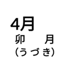 和風な月名（個別スタンプ：4）