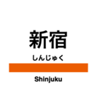 中央線快速(東京-高尾)の駅名スタンプ（個別スタンプ：5）