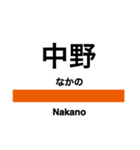 中央線快速(東京-高尾)の駅名スタンプ（個別スタンプ：6）