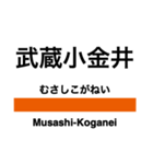 中央線快速(東京-高尾)の駅名スタンプ（個別スタンプ：15）