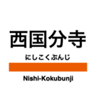 中央線快速(東京-高尾)の駅名スタンプ（個別スタンプ：17）