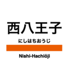 中央線快速(東京-高尾)の駅名スタンプ（個別スタンプ：23）