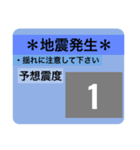 地震震度階級スタンプ❷（個別スタンプ：1）