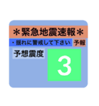 地震震度階級スタンプ❷（個別スタンプ：3）