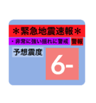 地震震度階級スタンプ❷（個別スタンプ：7）