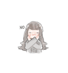 toteのスタンプ【ふわふわ女の子】（個別スタンプ：6）