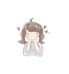 toteのスタンプ【ふわふわ女の子】（個別スタンプ：9）