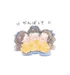 toteのスタンプ【ふわふわ女の子】（個別スタンプ：14）