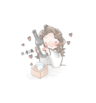 toteのスタンプ【ふわふわ女の子】（個別スタンプ：15）