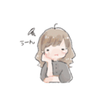 toteのスタンプ【ふわふわ女の子】（個別スタンプ：20）