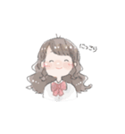 toteのスタンプ【ふわふわ女の子】（個別スタンプ：28）