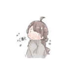 toteのスタンプ【ふわふわ女の子】（個別スタンプ：30）