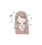 toteのスタンプ【ふわふわ女の子】（個別スタンプ：37）
