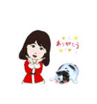牛柄猫のみー（個別スタンプ：9）