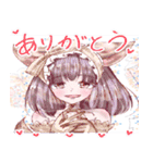 オリジナル女の子イラストスタンプ（個別スタンプ：2）