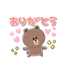 【動く】BROWN ＆ FRIENDS 毎日使える♡（個別スタンプ：6）