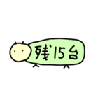 目標に対しての残数【台数としての換算】（個別スタンプ：15）