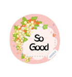 Message stickers with flowers -2（個別スタンプ：2）