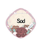 Message stickers with flowers -2（個別スタンプ：20）