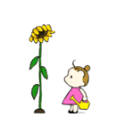 チワワと女の子♪夏の終わり（個別スタンプ：21）