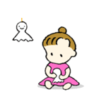 チワワと女の子♪夏の終わり（個別スタンプ：34）