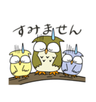 毎日使えるフクロウスタンプ（個別スタンプ：20）