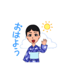 浴衣 日常（個別スタンプ：5）