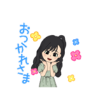 HINAスタンプ（女の子）（個別スタンプ：4）