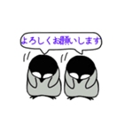 毎日ペンギンズ  simple move stamp（個別スタンプ：13）