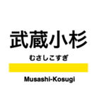 南武線の駅名スタンプ（個別スタンプ：7）