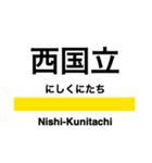 南武線の駅名スタンプ（個別スタンプ：25）