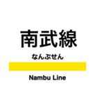 南武線の駅名スタンプ（個別スタンプ：31）