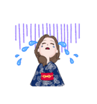 夏の浴衣スタンプ（個別スタンプ：9）