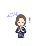 夏の浴衣スタンプ（個別スタンプ：11）