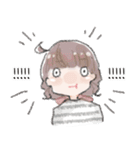 ゆるゆるふわふわ女の子 英語版（個別スタンプ：2）