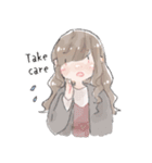 ゆるゆるふわふわ女の子 英語版（個別スタンプ：29）