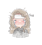 ゆるゆるふわふわ女の子 英語版（個別スタンプ：32）