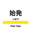 鶴見線の駅名スタンプ（個別スタンプ：15）