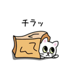 しろねこのリボン（個別スタンプ：35）