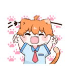 ねこねこ男子（個別スタンプ：3）