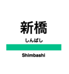 常磐線1(品川-取手)の駅名スタンプ（個別スタンプ：2）